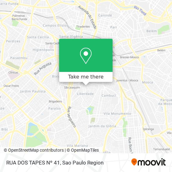 RUA DOS TAPES Nº 41 map