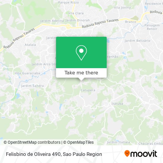 Felisbino de Oliveira 490 map
