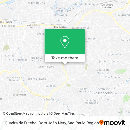 Quadra de Futebol Dom João Nery map