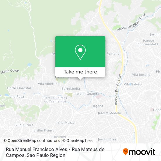 Rua Manuel Francisco Alves / Rua Mateus de Campos map