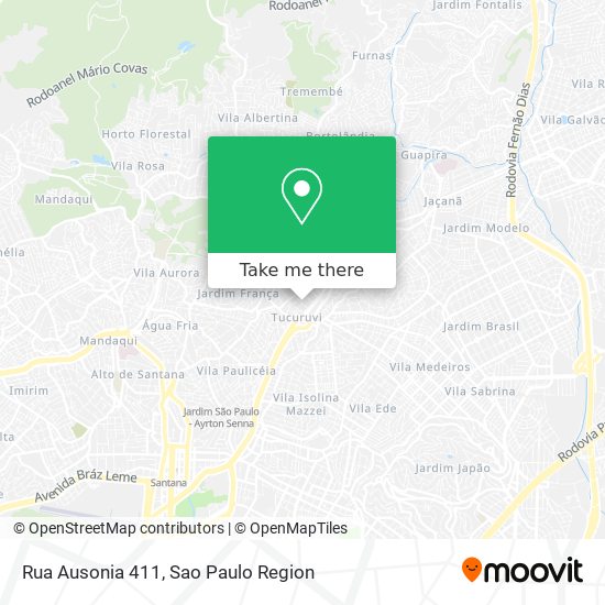 Mapa Rua Ausonia 411