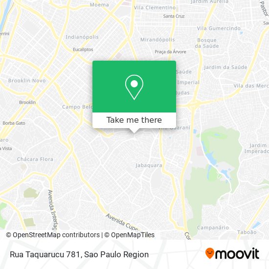 Rua Taquarucu  781 map