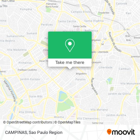 CAMPINAS map