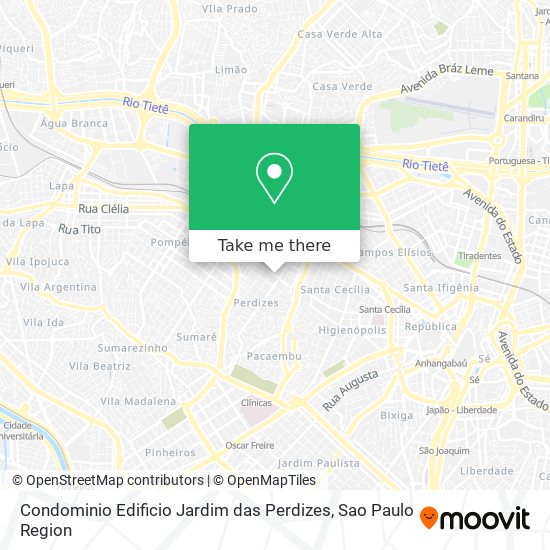 Condominio Edificio Jardim das Perdizes map
