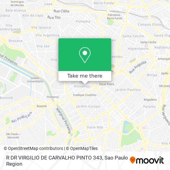 R DR  VIRGILIO DE CARVALHO PINTO 343 map
