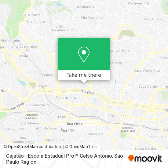 Cajatão - Escola Estadual Profº Celso Antônio map