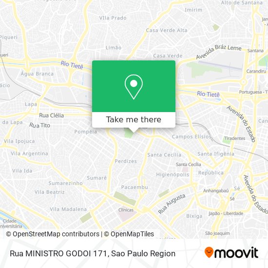 Rua MINISTRO GODOI 171 map