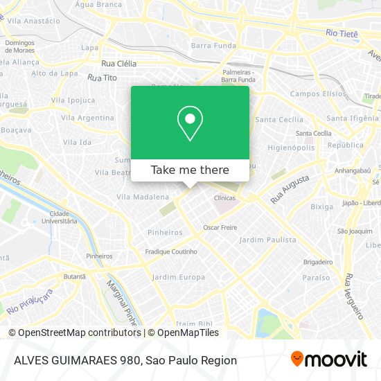 ALVES GUIMARAES 980 map