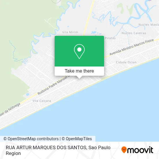 RUA ARTUR MARQUES DOS SANTOS map