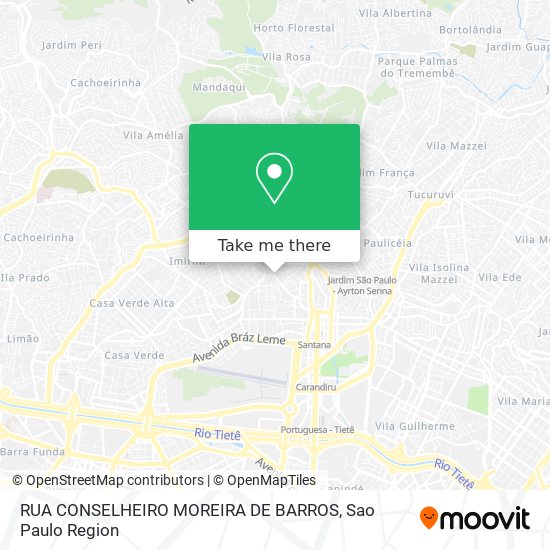 RUA CONSELHEIRO MOREIRA DE BARROS map