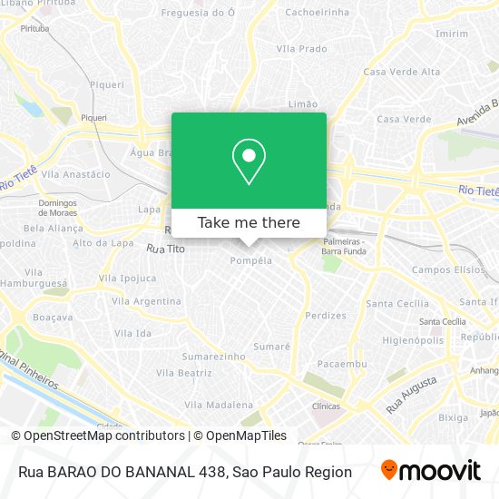 Rua BARAO DO BANANAL 438 map