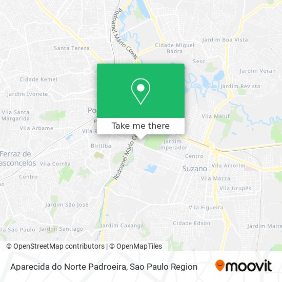 Aparecida do Norte Padroeira map