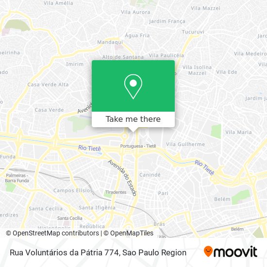 Mapa Rua Voluntários da Pátria 774