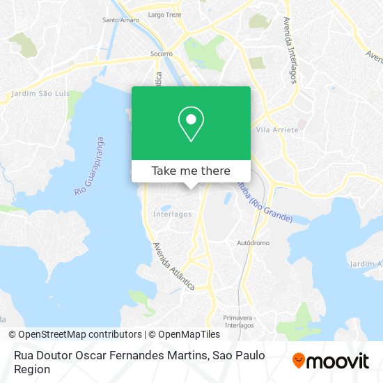 Rua Doutor Oscar Fernandes Martins map