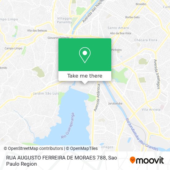 RUA AUGUSTO FERREIRA DE MORAES 788 map