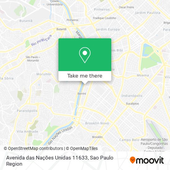 Mapa Avenida das Nações Unidas 11633