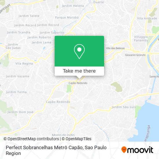 Mapa Perfect Sobrancelhas Metrô Capão