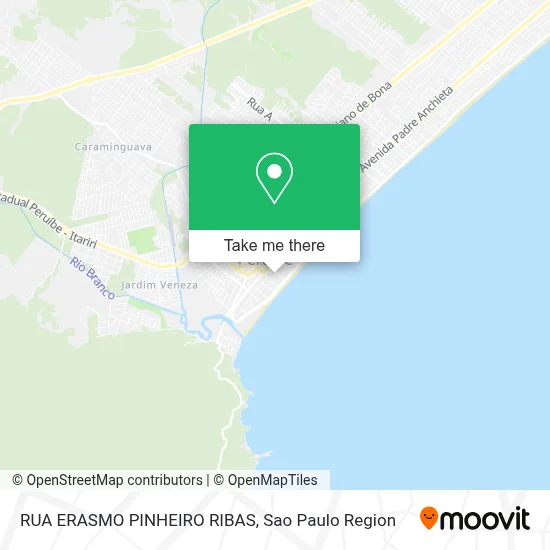 RUA ERASMO PINHEIRO RIBAS map