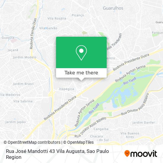 Rua José Mandotti  43 Vila Augusta map