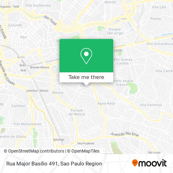 Mapa Rua Major Basílio 491