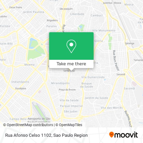 Rua Afonso Celso 1102 map