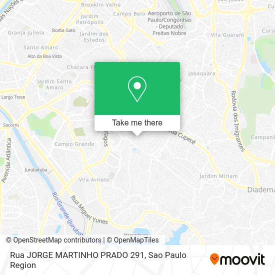 Rua JORGE MARTINHO PRADO 291 map