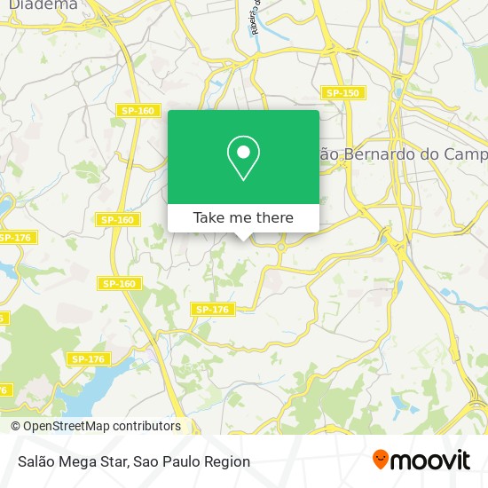 Salão Mega Star map