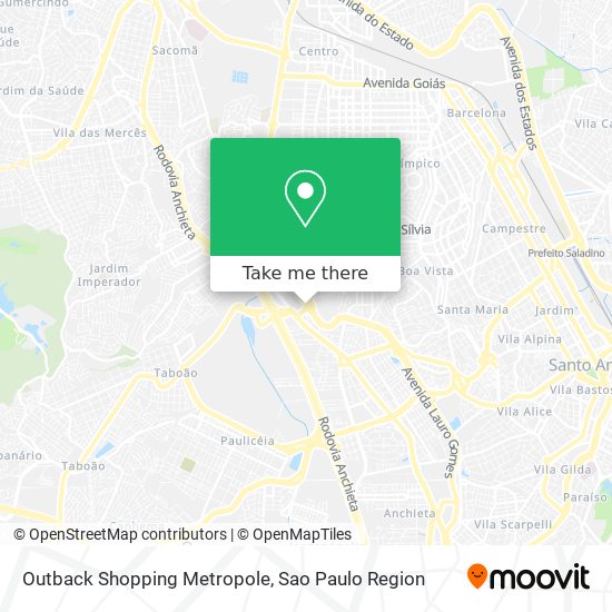 Outback Shopping Metropole map