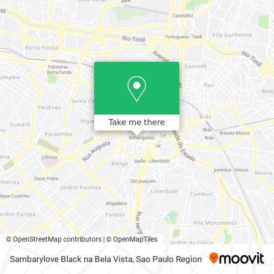 Sambarylove Black na Bela Vista map
