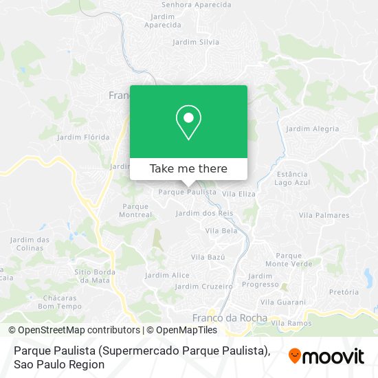 Mapa Parque Paulista (Supermercado Parque Paulista)