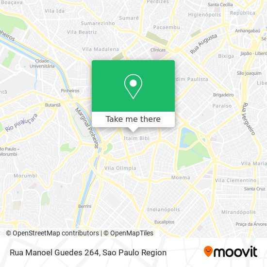 Mapa Rua Manoel Guedes 264