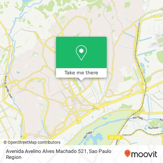 Avenida Avelino Alves Machado 521 map