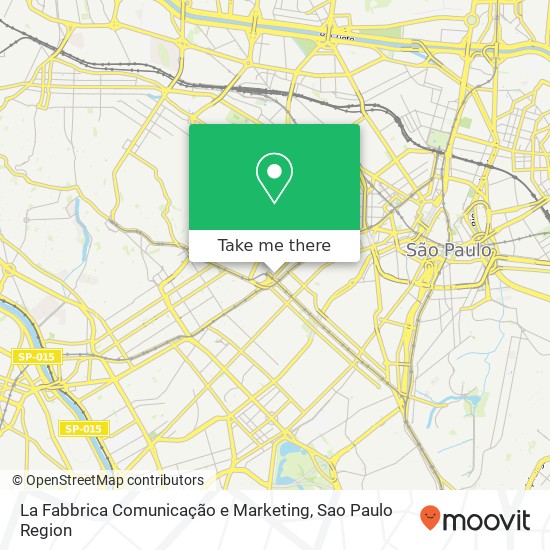 Mapa La Fabbrica Comunicação e Marketing