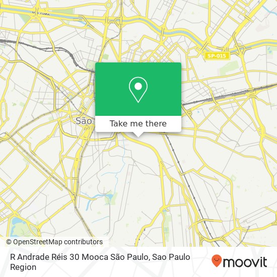 Mapa R  Andrade Réis  30   Mooca  São Paulo