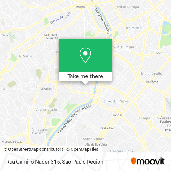 Rua Camillo Nader 315 map
