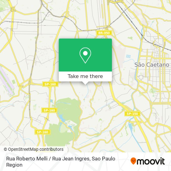 Mapa Rua Roberto Melli / Rua Jean Ingres