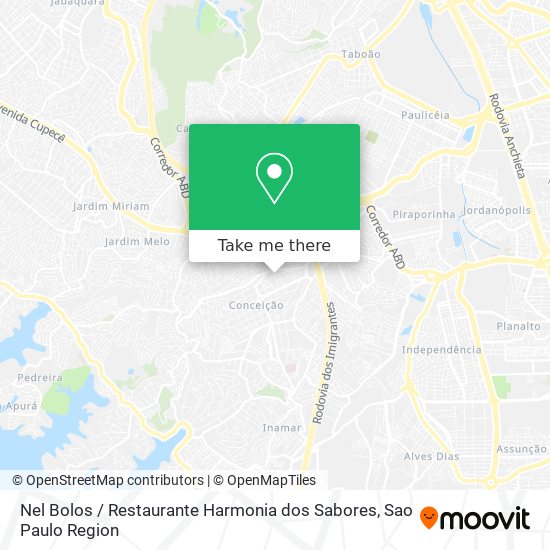 Mapa Nel Bolos / Restaurante Harmonia dos Sabores