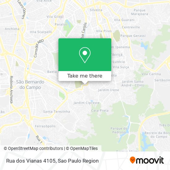 Mapa Rua dos Vianas 4105