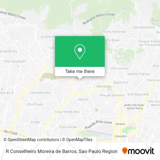 R  Conselheiro Moreira de Barros map