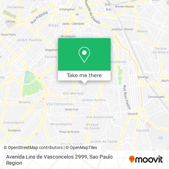 Mapa Avenida Lins de Vasconcelos  2999