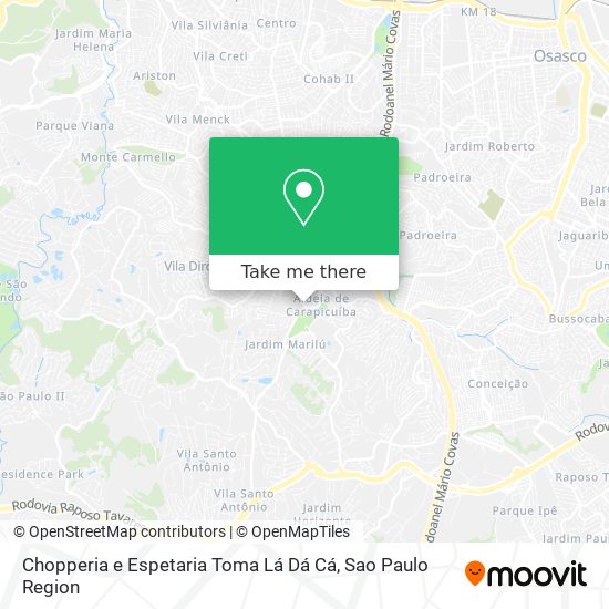 Chopperia e Espetaria Toma Lá Dá Cá map