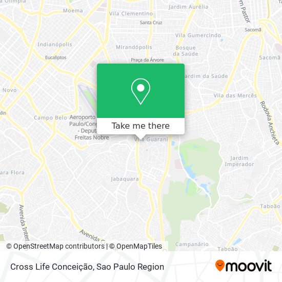 Cross Life Conceição map