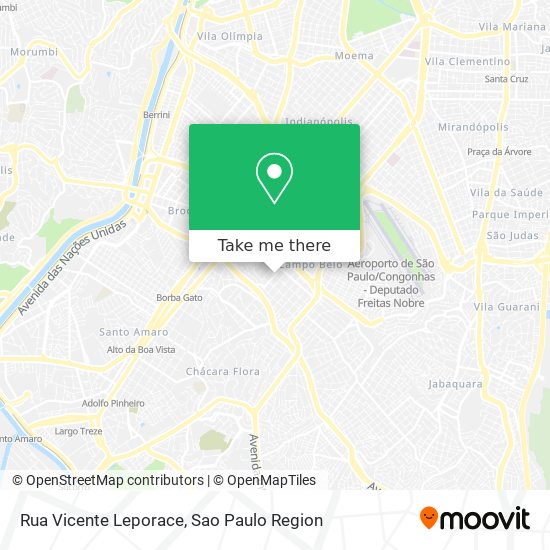 Rua Vicente Leporace map