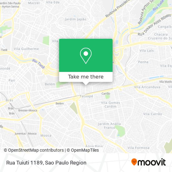 Rua Tuiuti  1189 map