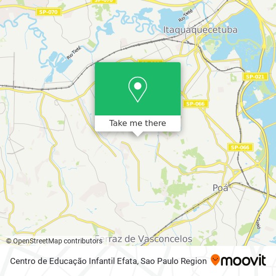 Mapa Centro de Educação Infantil Efata