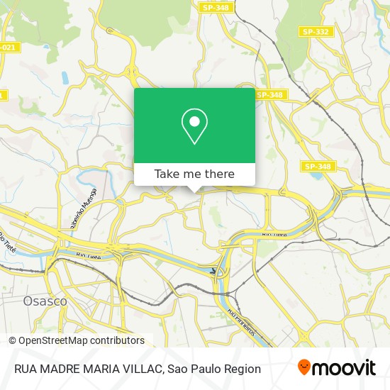 Mapa RUA MADRE MARIA VILLAC