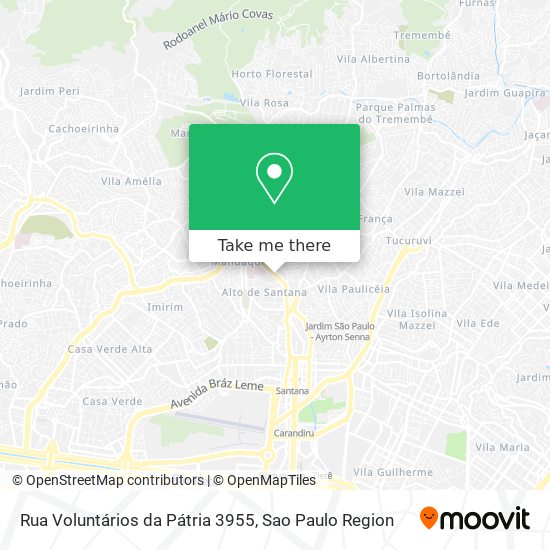 Mapa Rua Voluntários da Pátria 3955