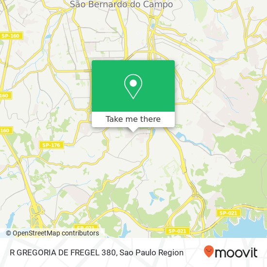 R GREGORIA DE FREGEL 380 map