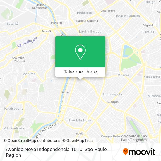 Avenida Nova Independência 1010 map