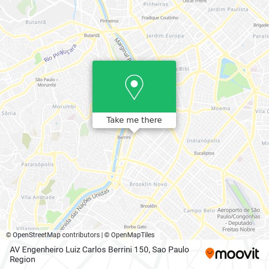 AV Engenheiro Luiz Carlos Berrini 150 map